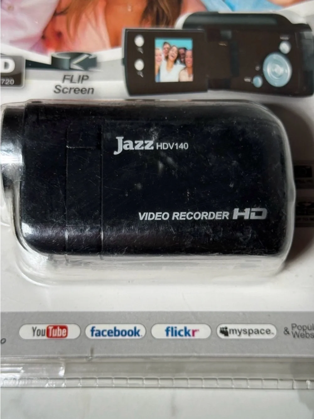 Jazz HDV140 HD Video Camcorder Flip Screen Camera 1.55” Digital Zoom New Sealed